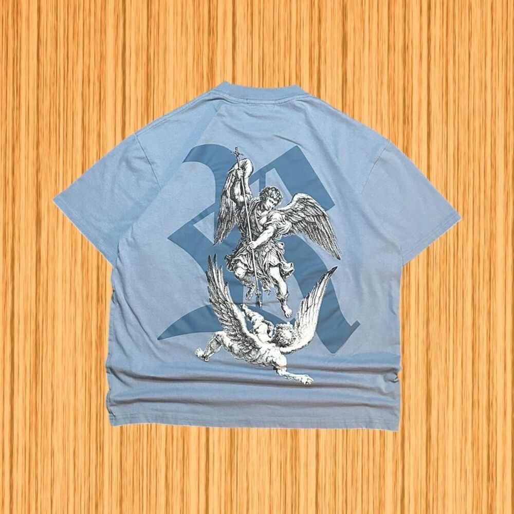BrandMakers Embroidered Logo Front Screen Print Back T-Shirt